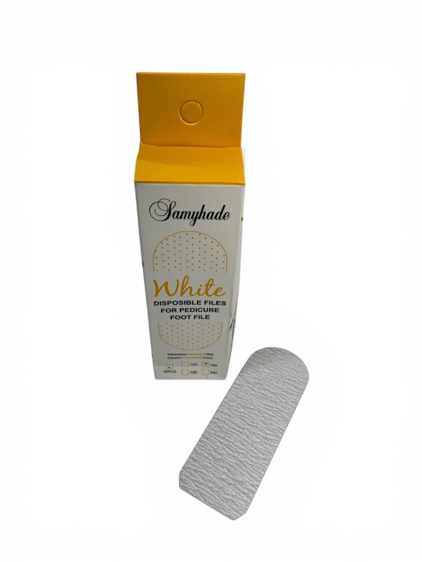 Lima de Pedicure Profesional con Base Metálica + Repuestos Desechables