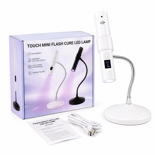 TOUCH MINI FLASH CURE LED LAMP white & black