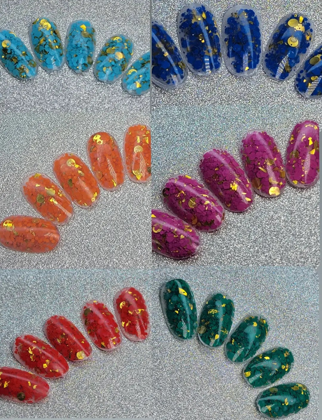 Glitter colorfull del#113 & #118