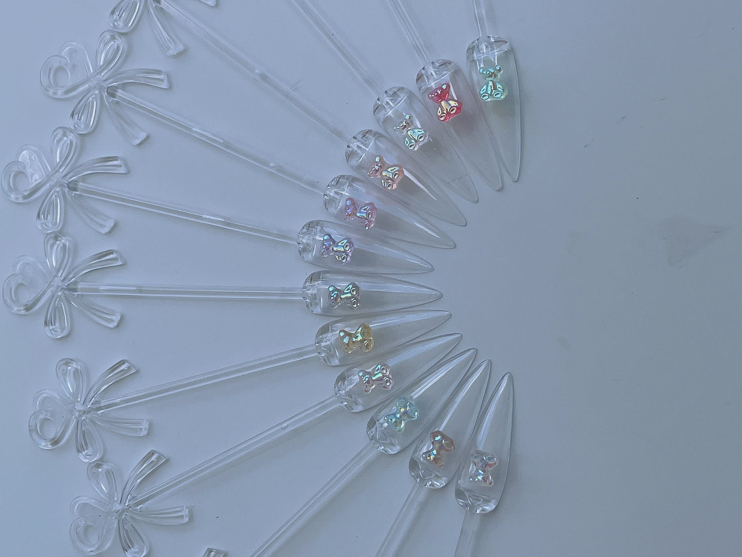 teddy bears for nail decorations 6mm 24 pcs