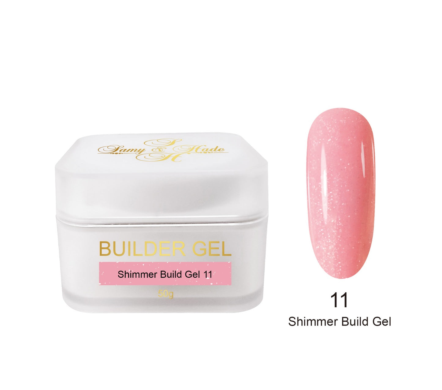 Shimmer build gel colección 50g 9 colores