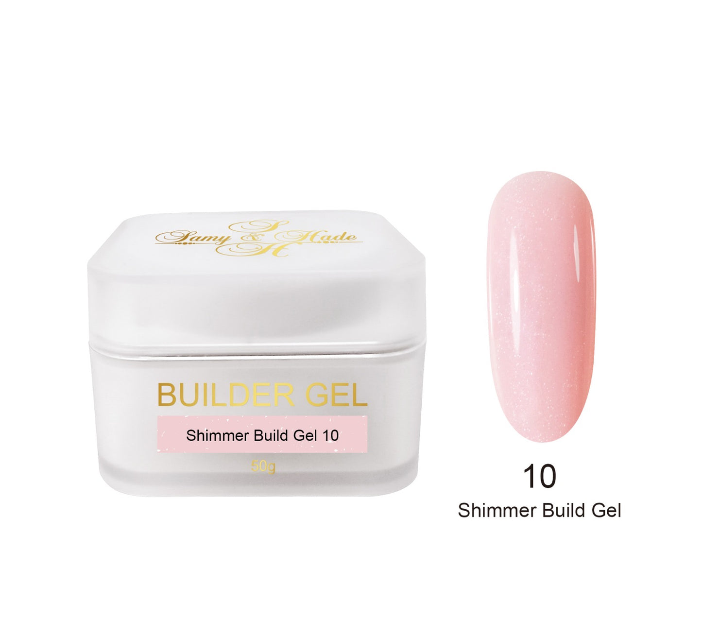 Shimmer build gel colección 50g 9 colores