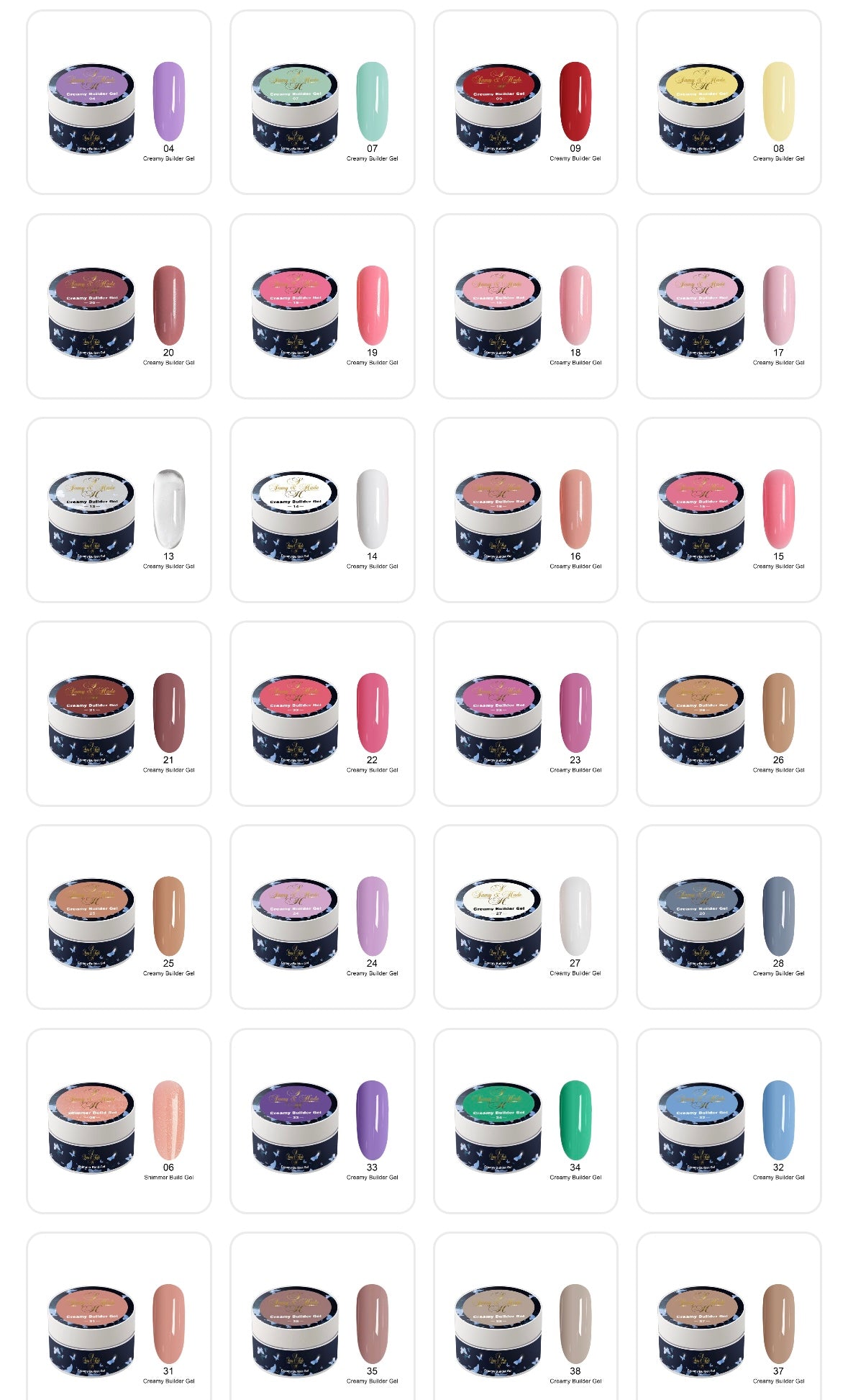Creamy Builder Gel 60 colores