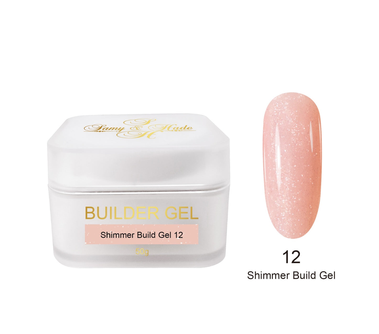 Shimmer build gel colección 50g 9 colores