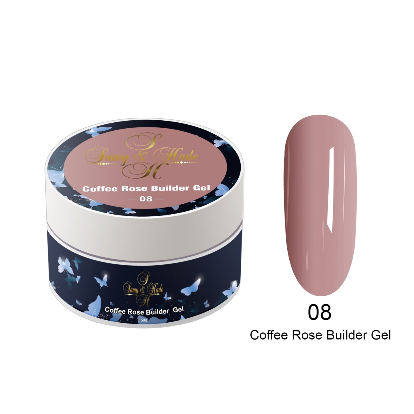 builder gel coffee  rose