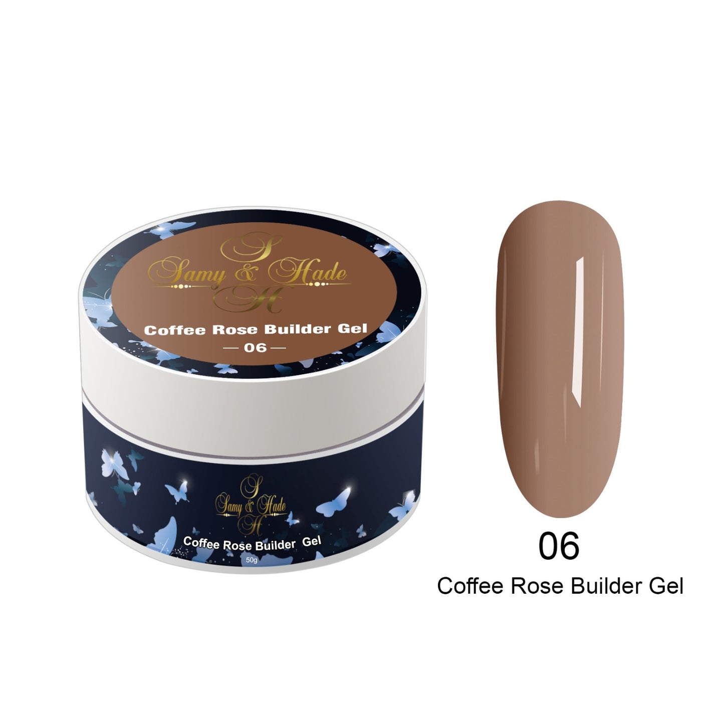 builder gel coffee  rose