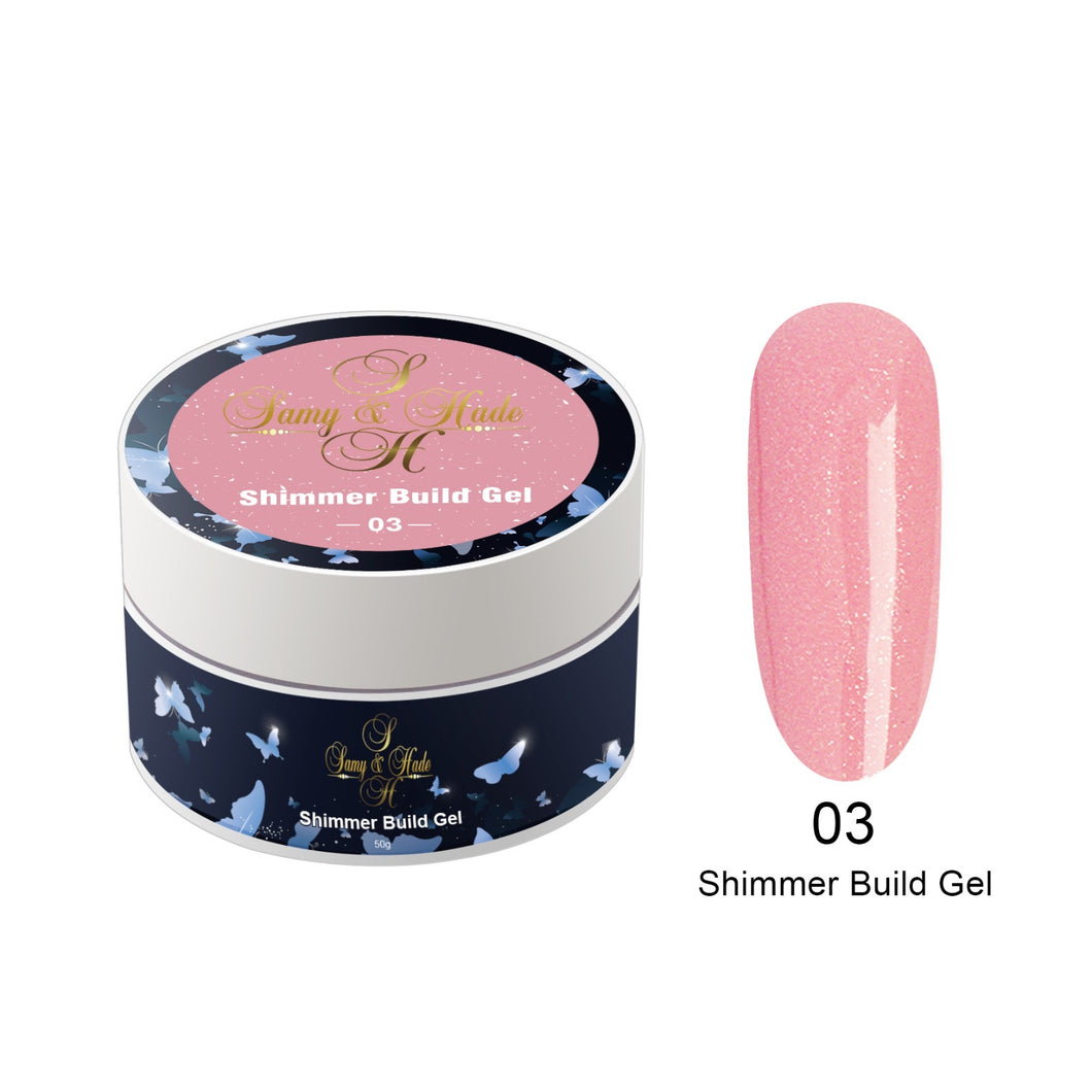 Shimmer build gel colección 50g 9 colores