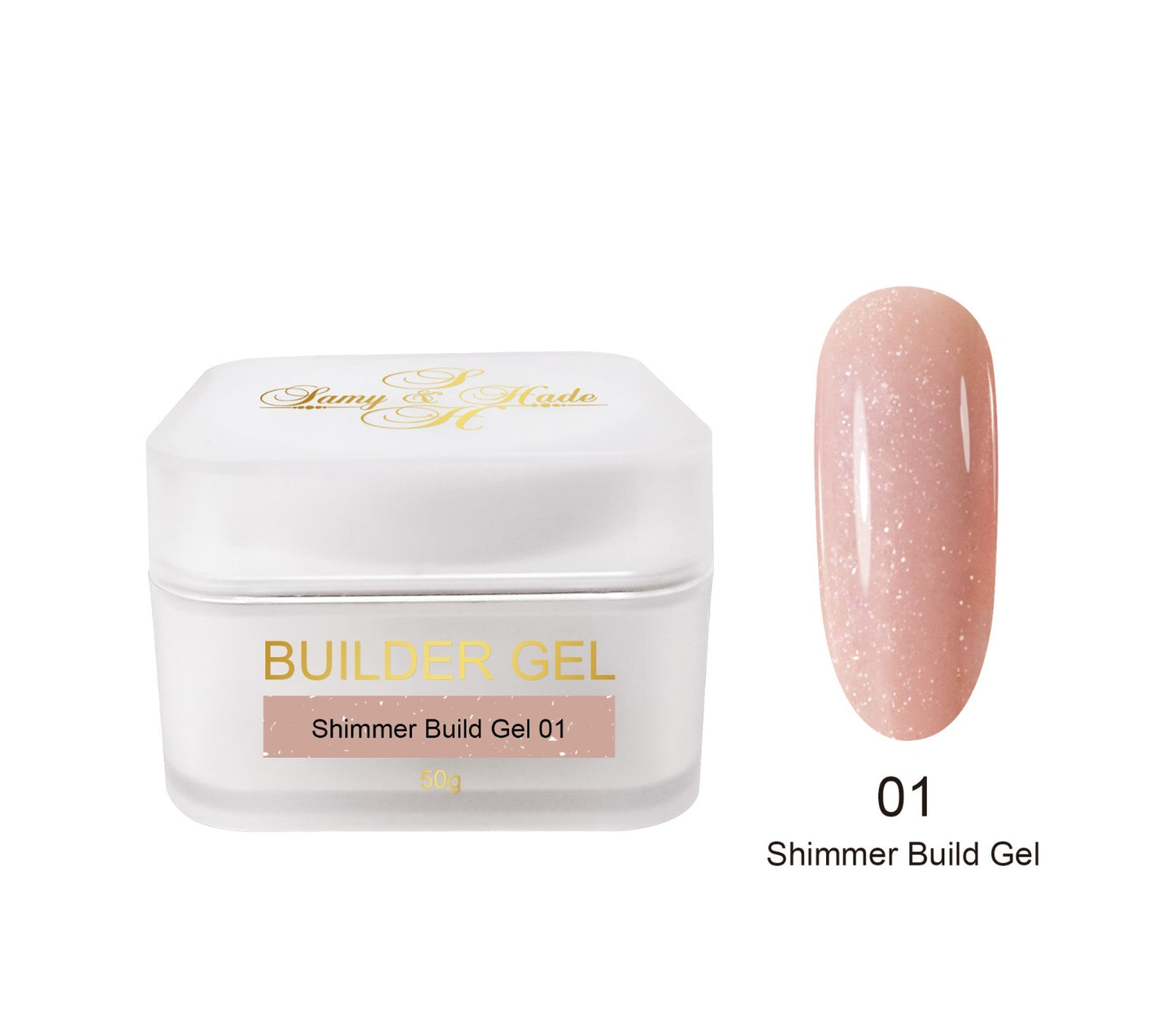 Shimmer build gel colección 50g 9 colores