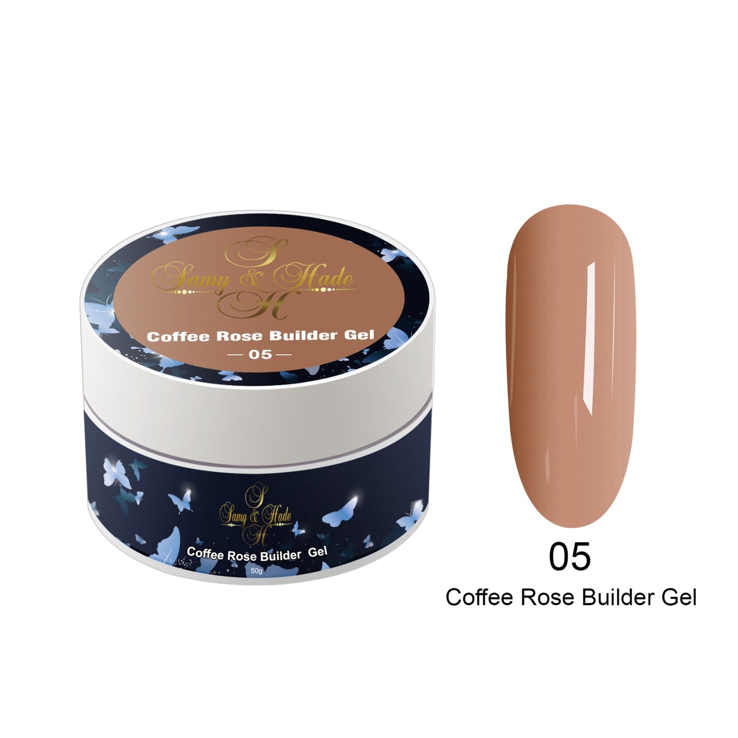 builder gel coffee  rose
