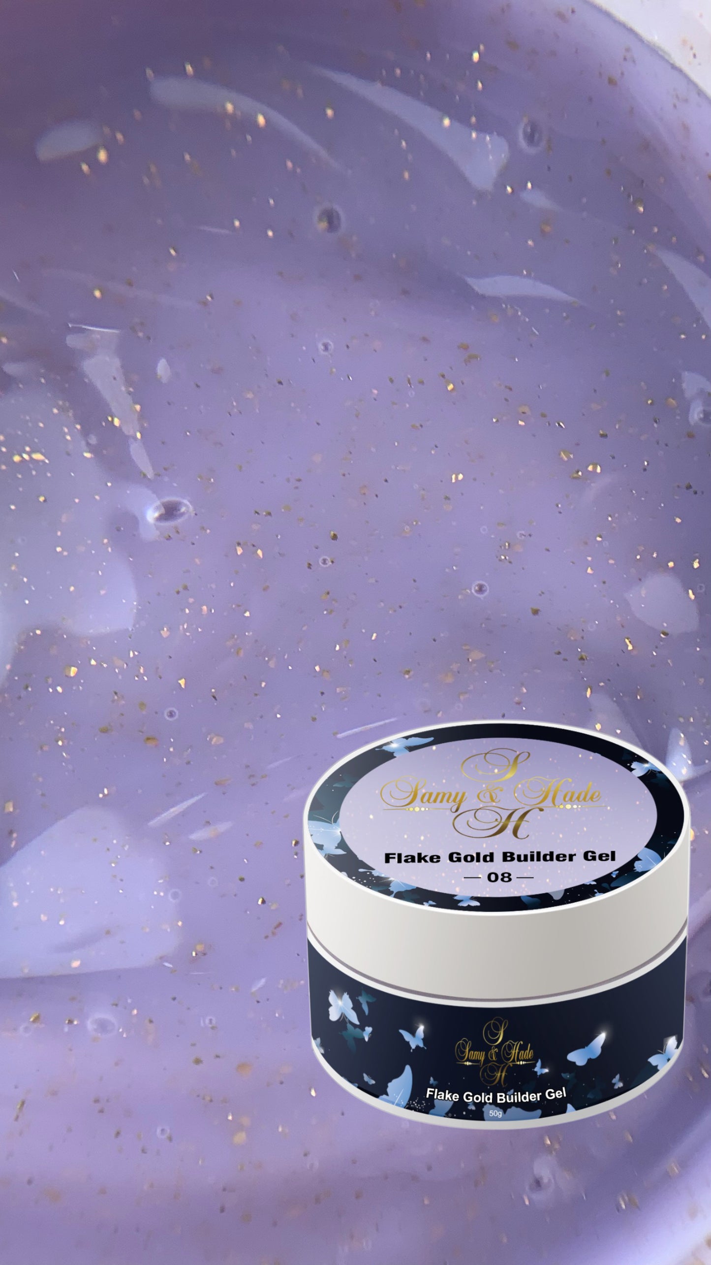 builder flakes colección gel 50g 13 colores