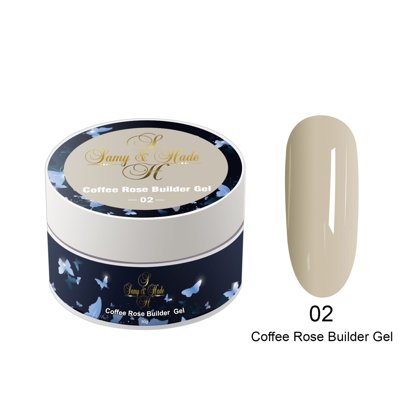 builder gel coffee  rose