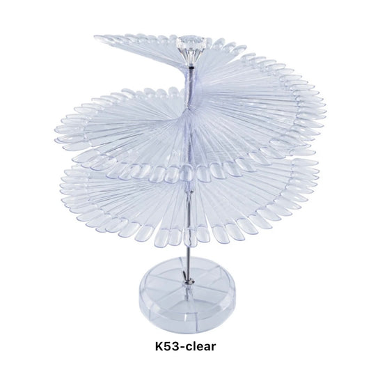 Palillos de muestra de uñas en espiral, 2 colores 2 modelos