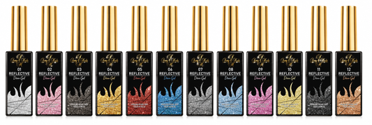 Reflective liner gel 12 colores