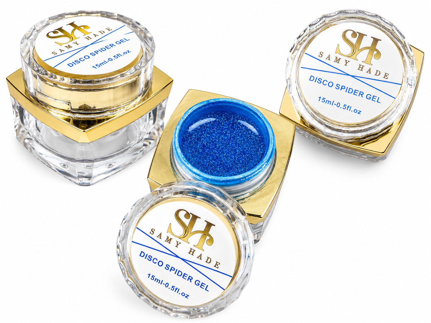 Disco spider gel blue