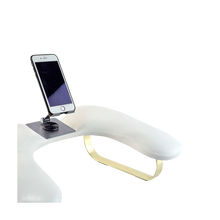 Load image into Gallery viewer, Reposabrazos con soporte de teléfono gold &amp; silver
