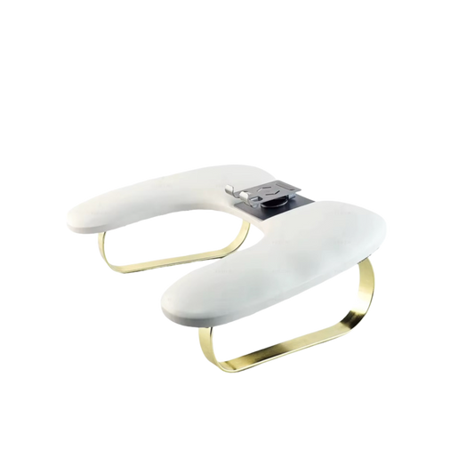 Reposabrazos con soporte de teléfono gold & silver