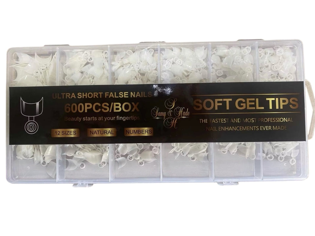 Nails tips natural 600pcs /box
