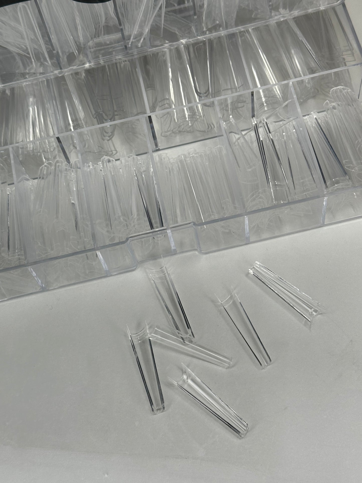 Coffin Clear Nail Tips XXL 480