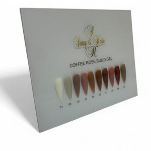 builder gel coffee  rose