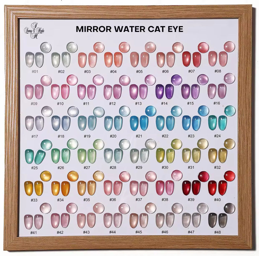 Cat eye colección 48 pcs 15 ml + muestrario tpo -free Hemma -free