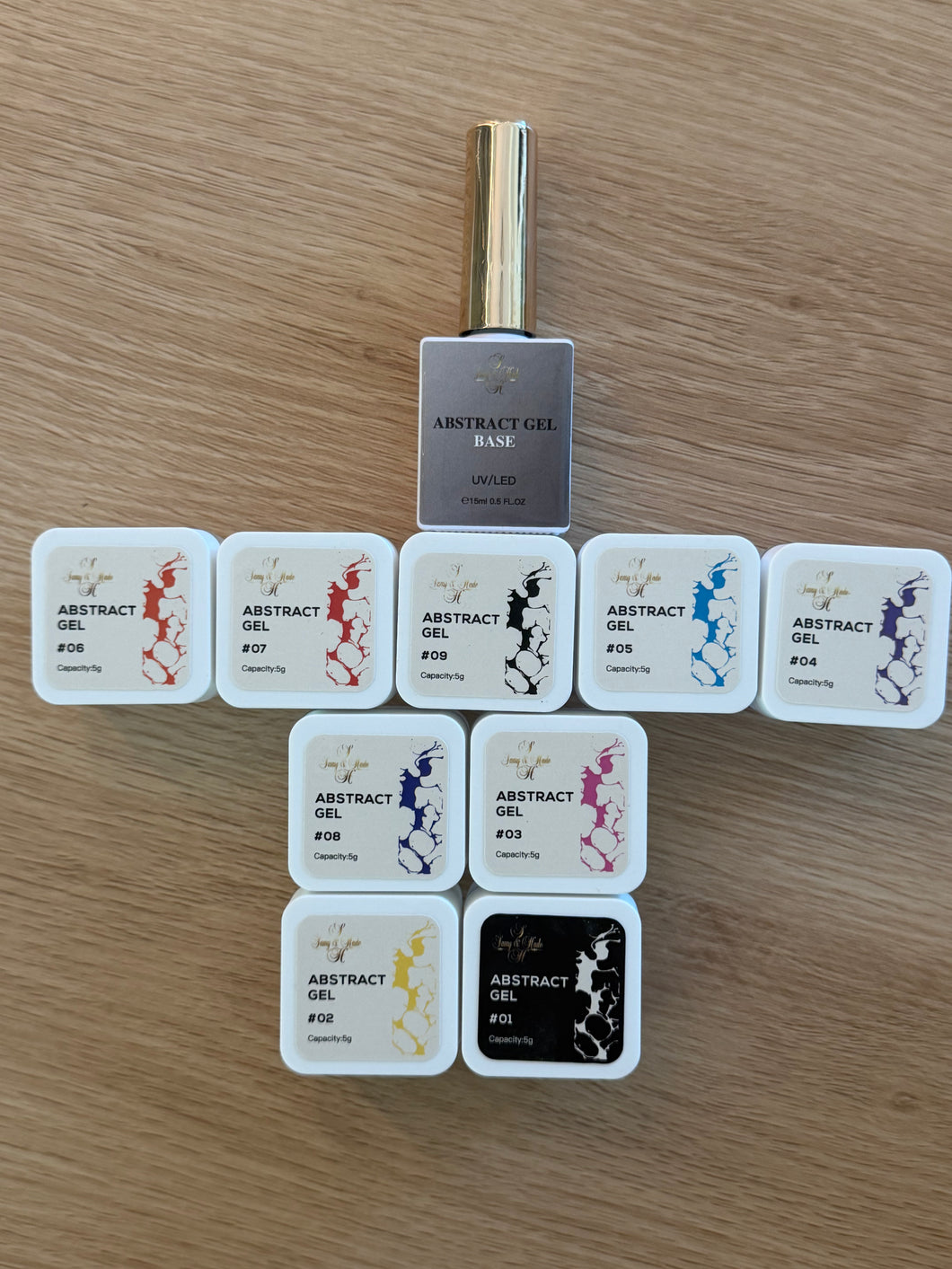 ABSTRACT
GEL 9 colors & base set