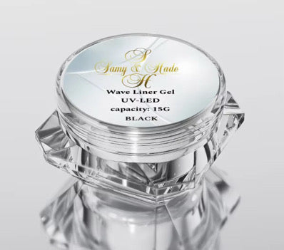 Black 3D wave liner gel UV 15g tpo free & Hemma free