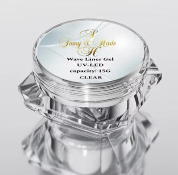 Clear 3D wave liner gel UV 15g tpo free & Hemma free