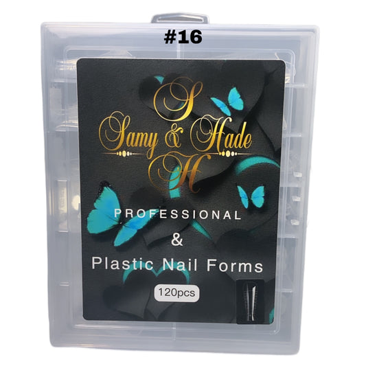Plástico nail dual forms