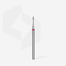 Load image into Gallery viewer, Fresa Diamante Mini Llama Roja EXPERT, Diámetro De 1 Mm / Parte De Trabajo De 3 Mm
