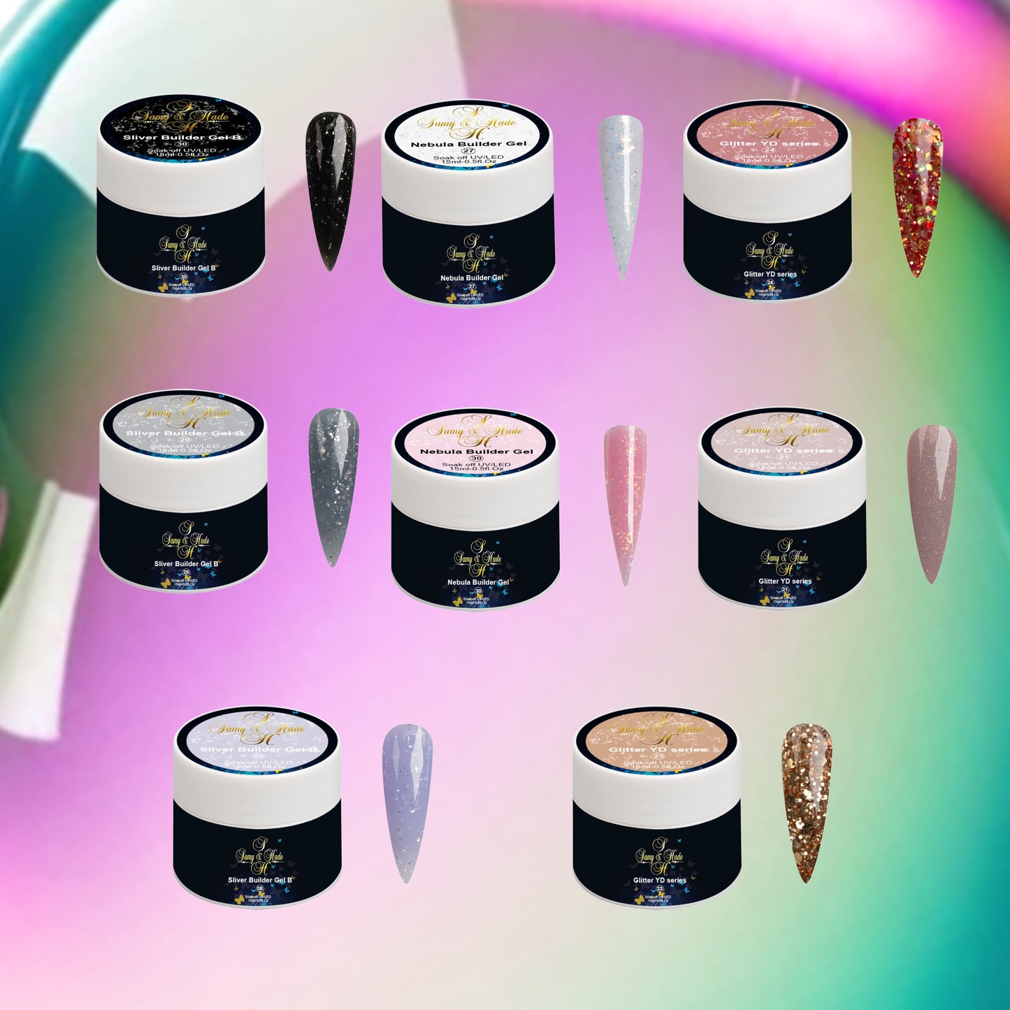 Build gel colección 8 colores 15ml