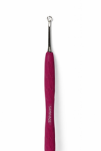 Load image into Gallery viewer, Manicure pusher  with pink silicone handle (straight flat and loop pusher)
