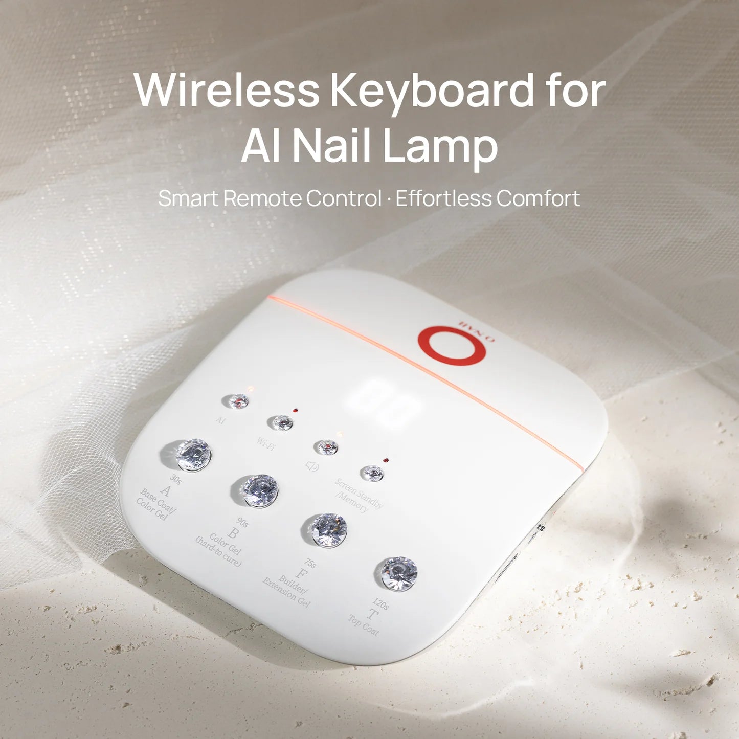 Teclado inalámbrico para lámpara de uñas AI
