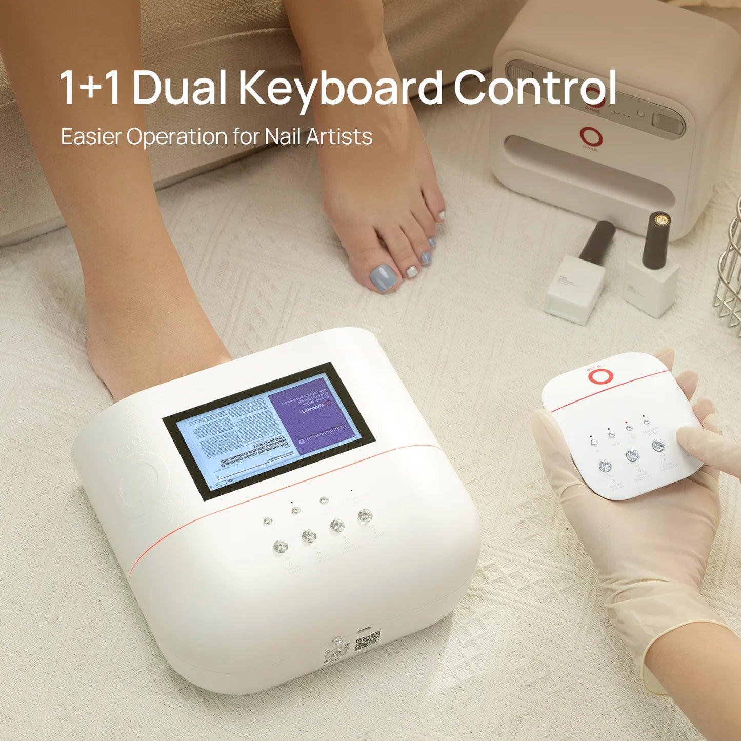 Teclado inalámbrico para lámpara de uñas AI