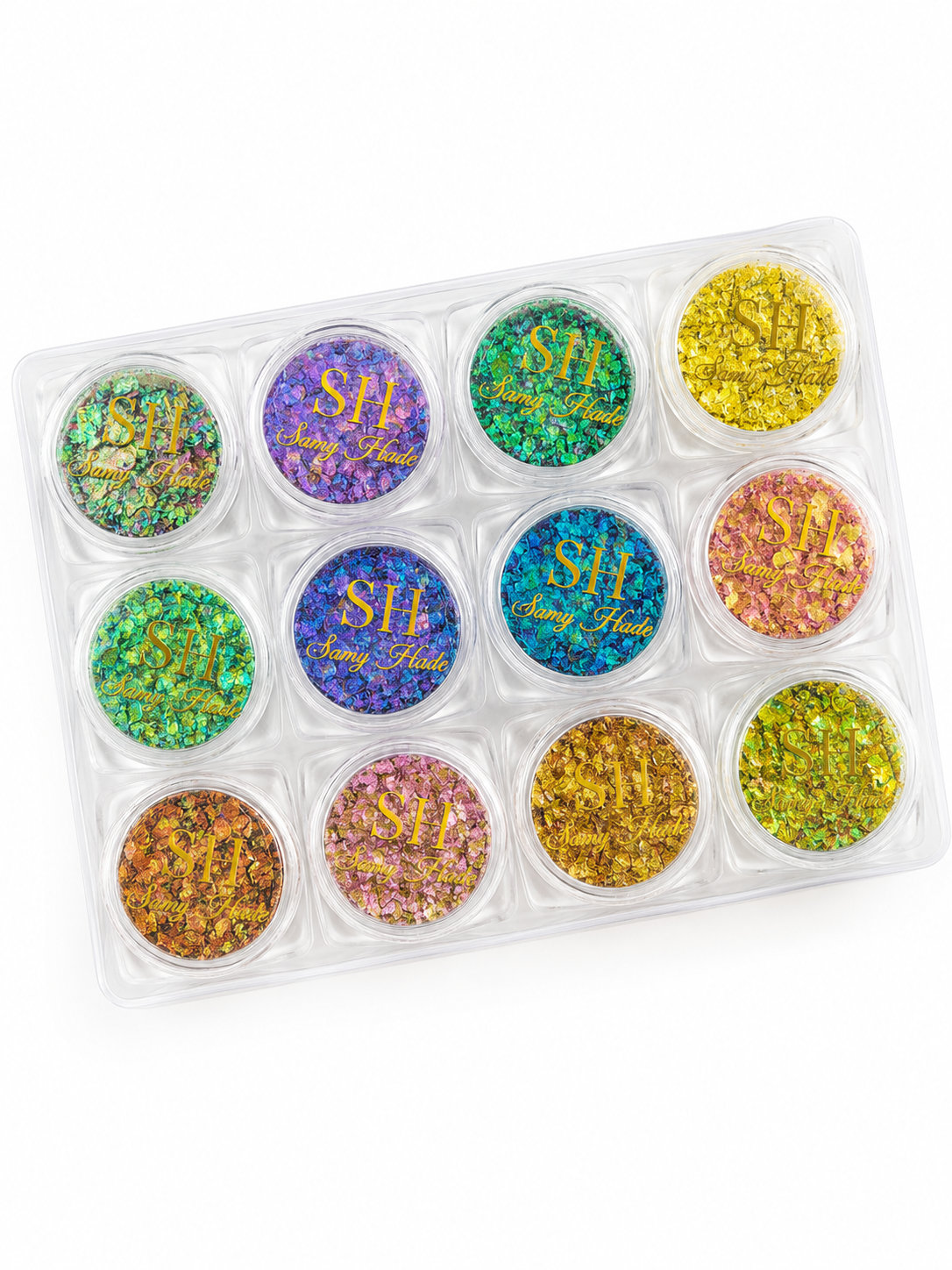 Holorainbow Flakes 12 small jars encapsulate serie #1 lo