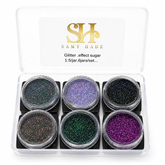 Glitter effect sugar