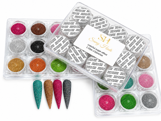 Colorful sugar effect 1.5jar,12jars/set