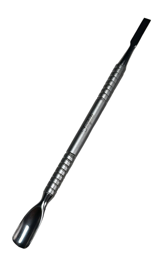 Hollow manicure pusher EXPERT 100 TYPE 1 (rounded pusher + straight blade)