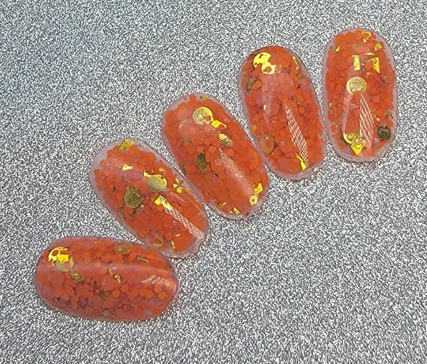 Glitter colorful orange #1162oz