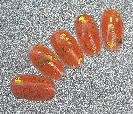Glitter colorful orange #1162oz