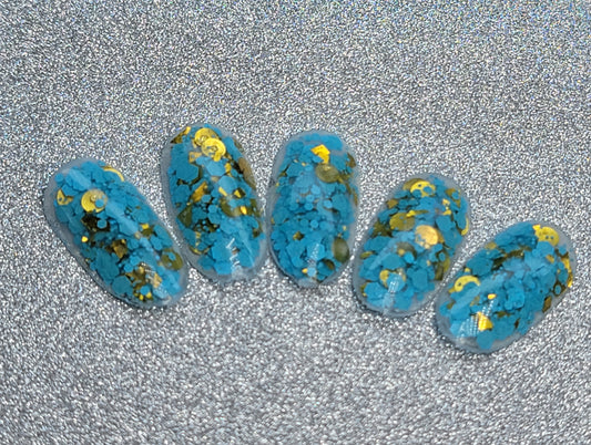 Glitter colorful blue  #113 2oz