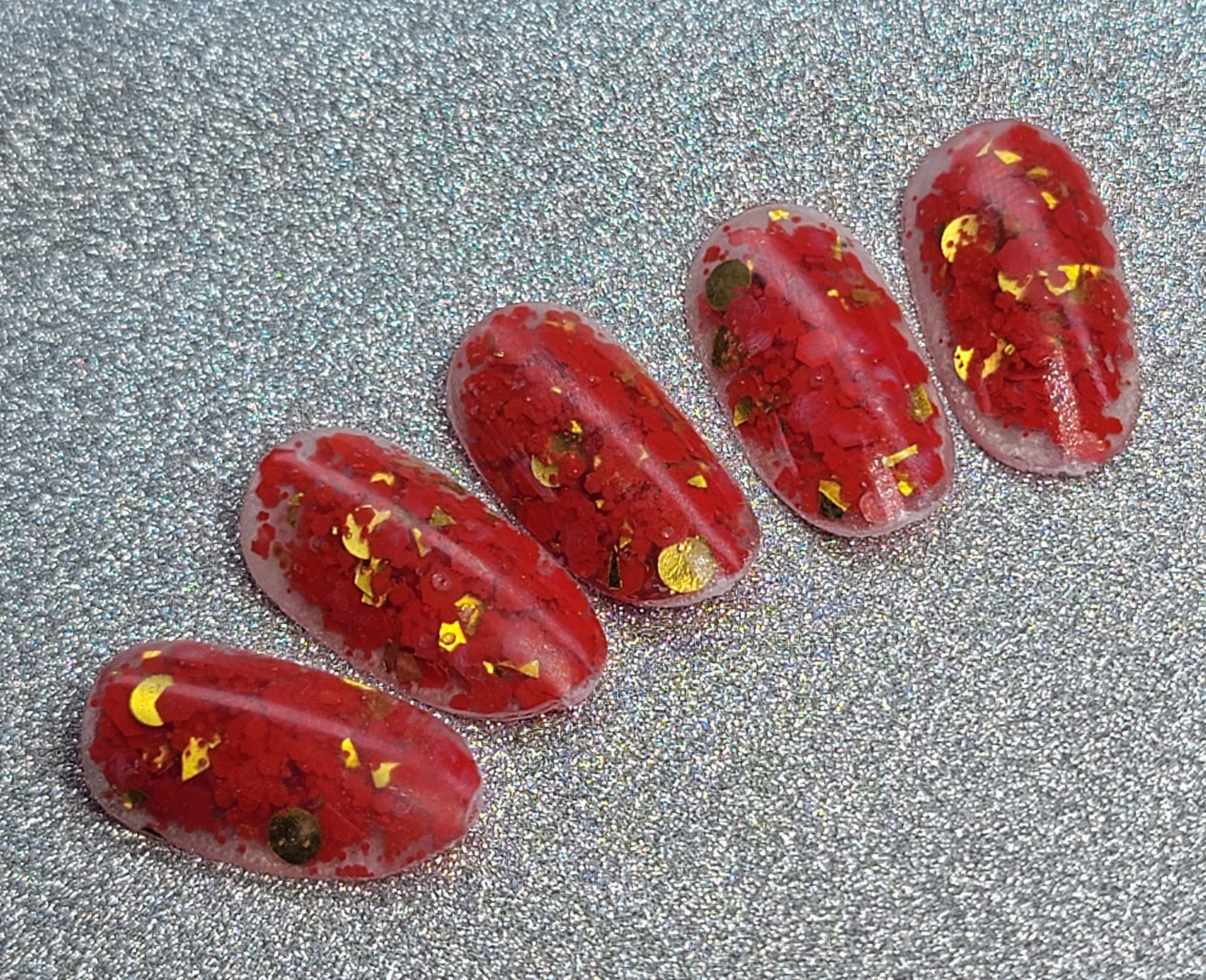 Glitter colorful red  #114 1oz