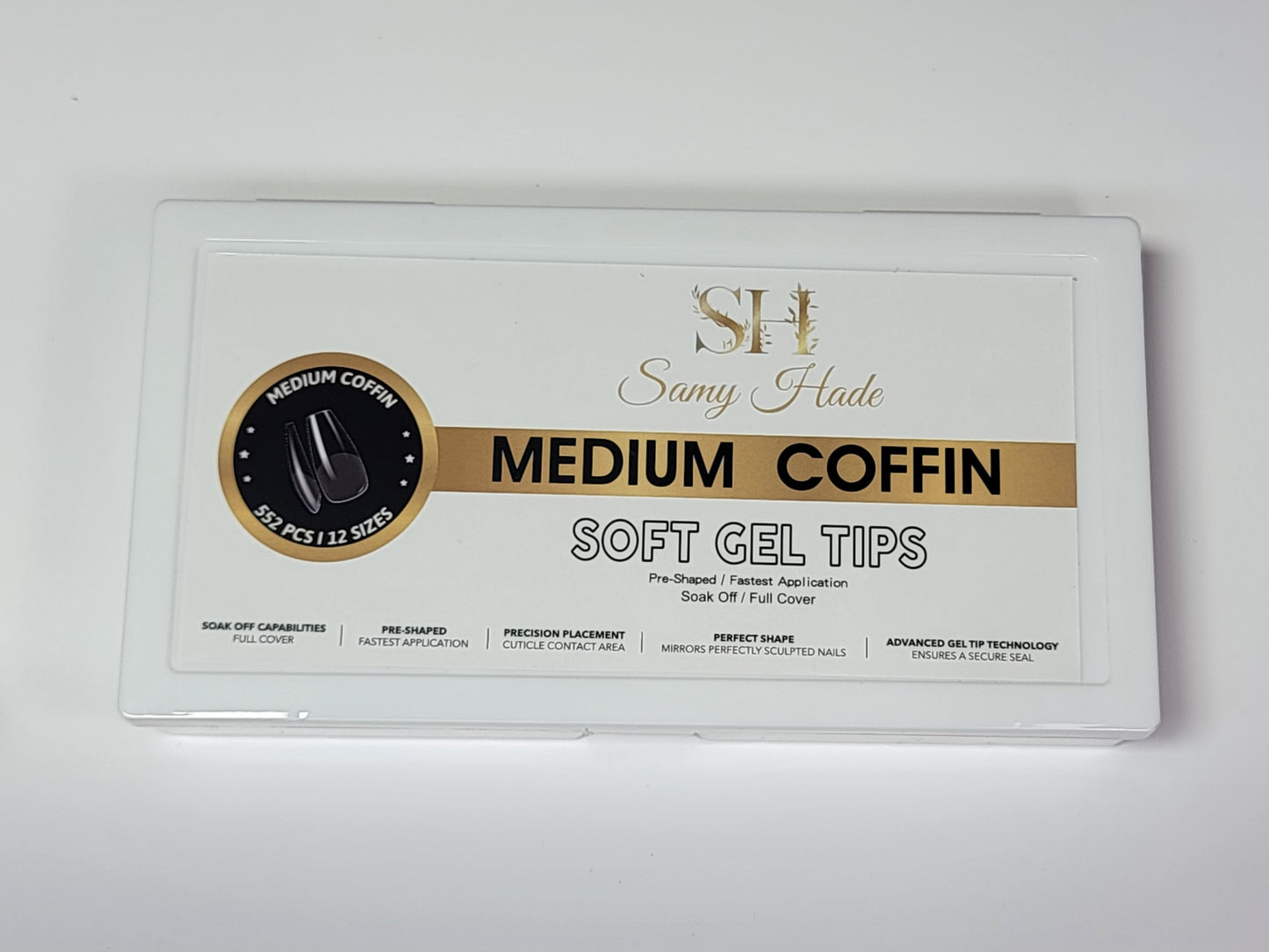 SOFT GEL TIPS  552 pcs 12 size