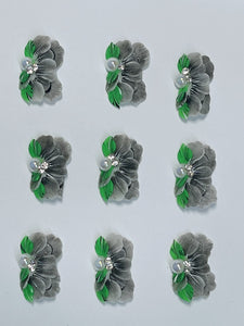 #413  Acrylic flowers 3d 1piezas