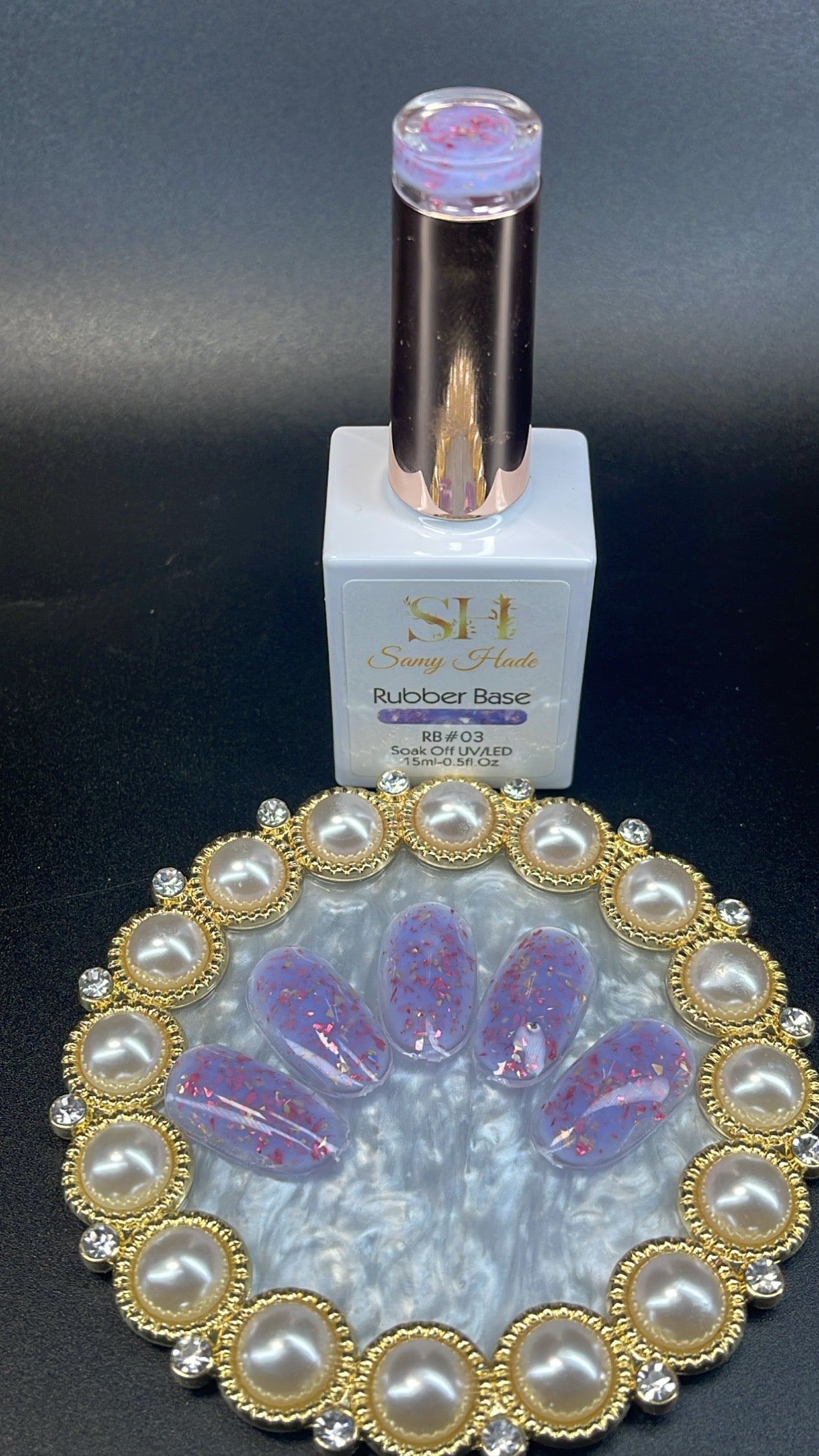 Rubber Base RB glitter