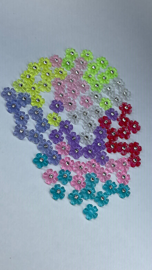 Flores de resina 90pcs
