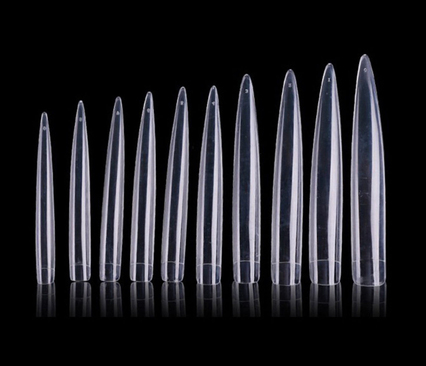 Extra Long Clear Nail Tips 1 package 12tips