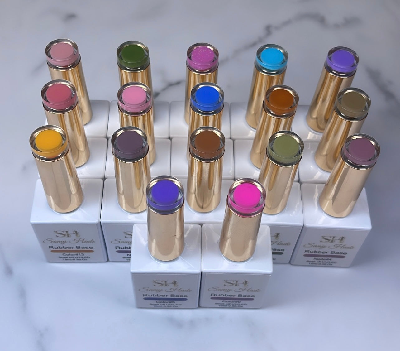 Rubber base 17 colors 15ml