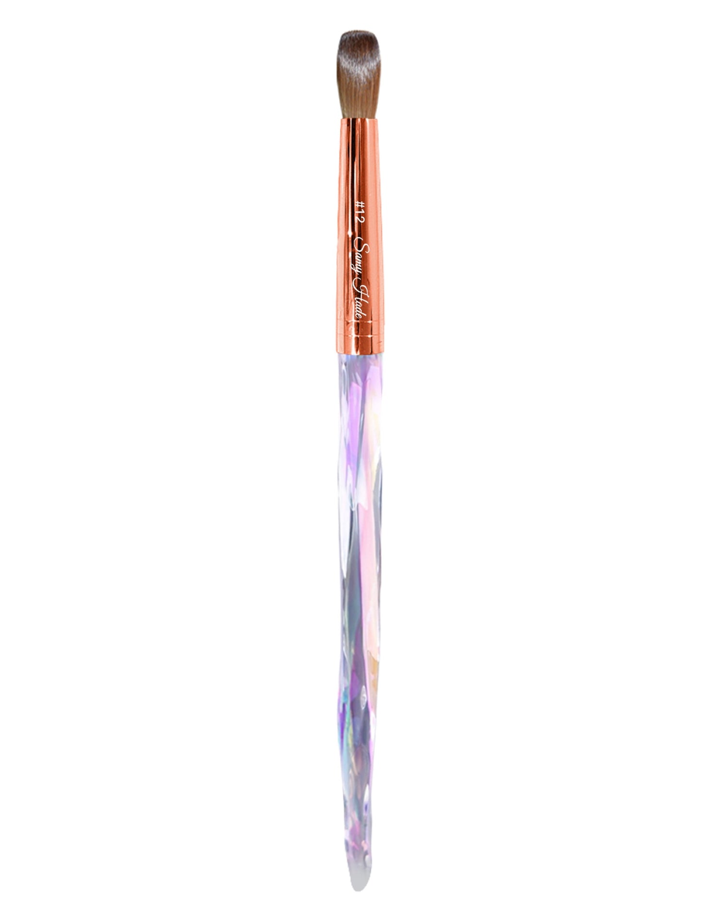 Kolinsky Brush #12 rose gold & Crystal
