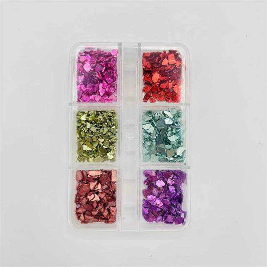 Flakes irregular metalico