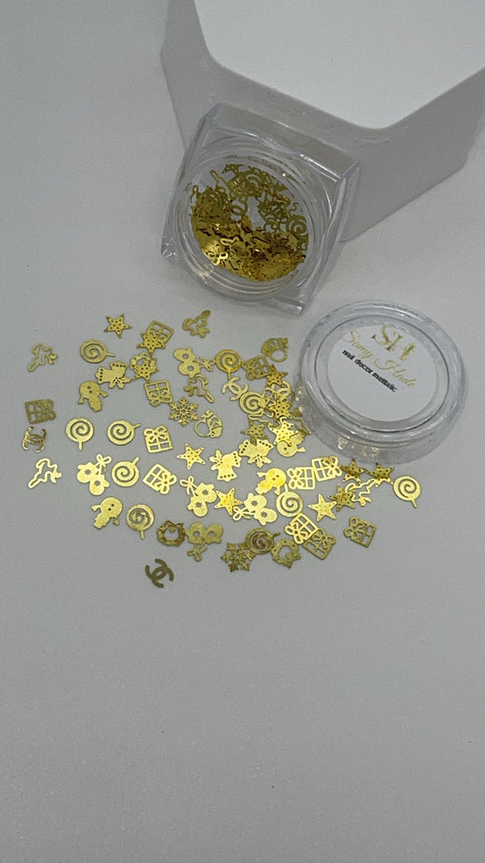 Nail decor metallic